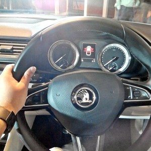 New Skoda Superb Steering Wheel