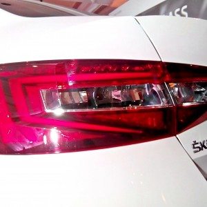 New Skoda Superb tail lamp