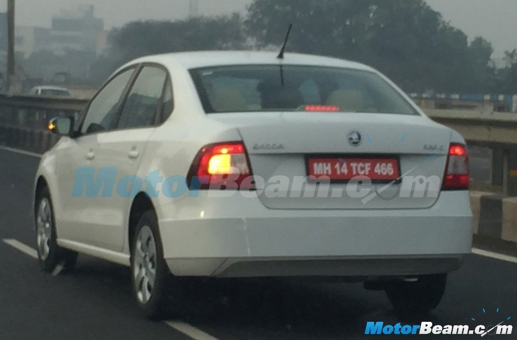 2016-Skoda-Rapid-facelift-rear-quarter-spied