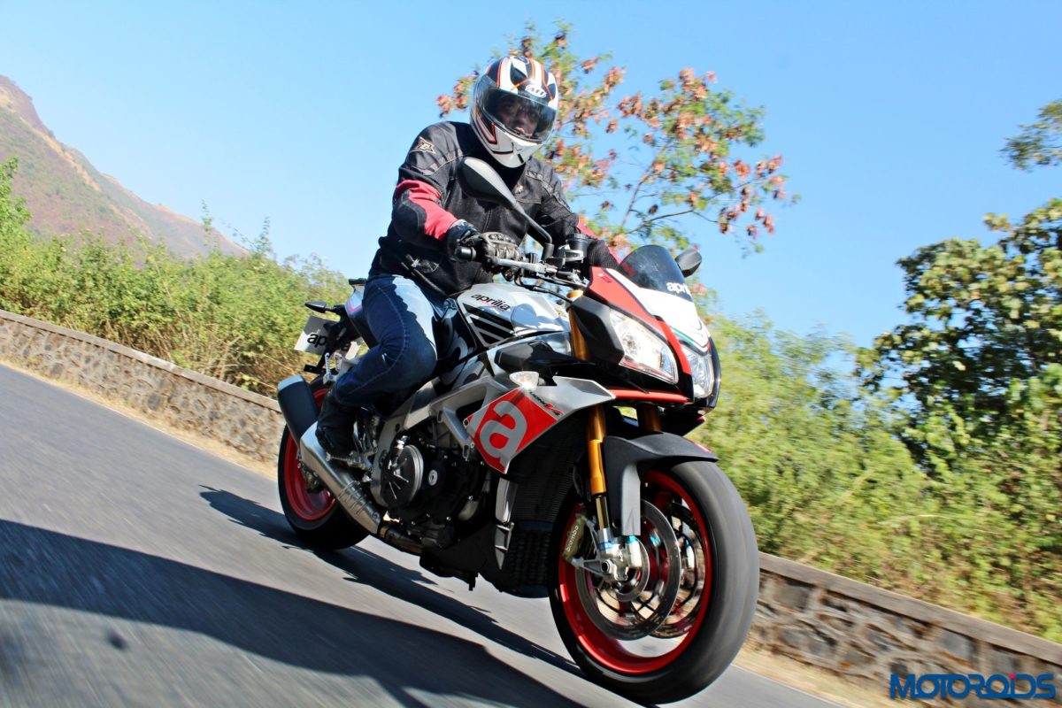 Aprilia Tuono V  Factory Review Action Shots