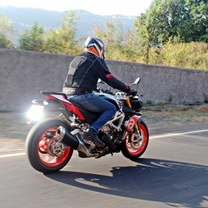 Aprilia Tuono V  Factory Review Action Shots