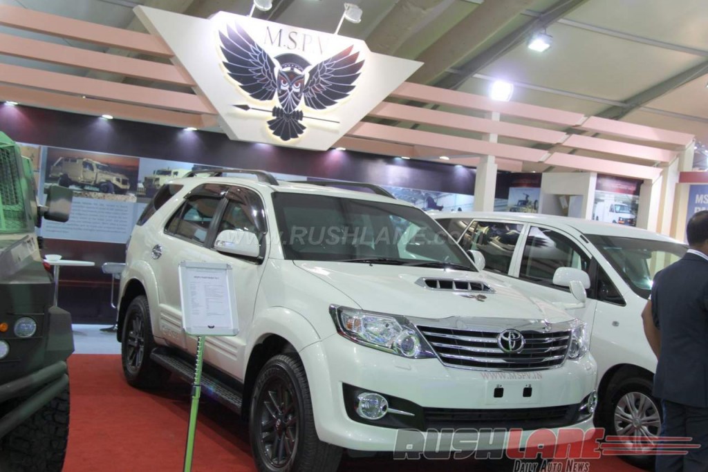 Toyota Fortuner Armoured at 2016 DefExpo