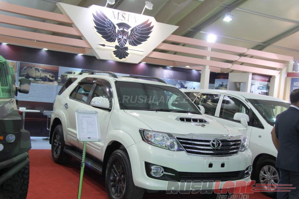 Toyota Fortuner Armoured at 2016 DefExpo