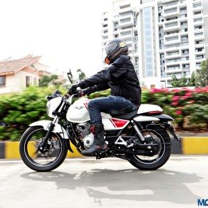 Bajaj V Review Action Shots