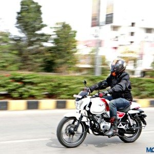 Bajaj V Review Action Shots