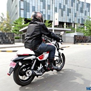 Bajaj V Review Action Shots