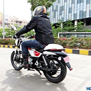 Bajaj V Review Action Shots