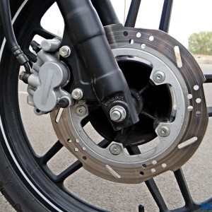 Bajaj V Review Details Front Wheel Suspension Brake