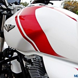 Bajaj V Review Details Fuel Tank