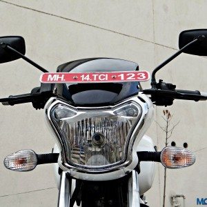 Bajaj V Review Details Headlight