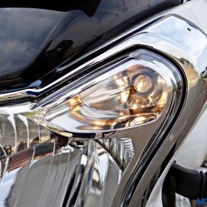 Bajaj V Review Details Headlight