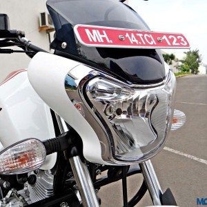 Bajaj V Review Details Headlight