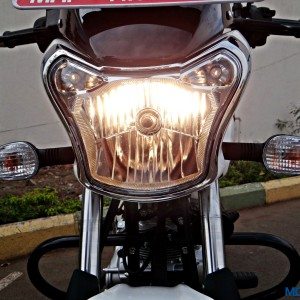 Bajaj V Review Details Headlight