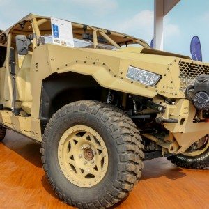 DAGORT Deployable Advance Ground Off Road on display at Defexpo