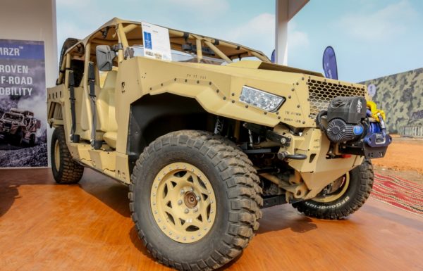DAGORT Deployable Advance Ground Off Road on display at Defexpo