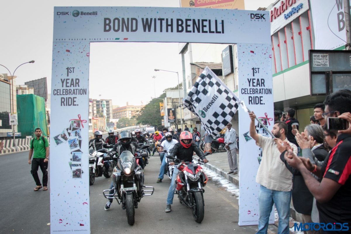 DSK Benelli Chennai Ride Flag Off