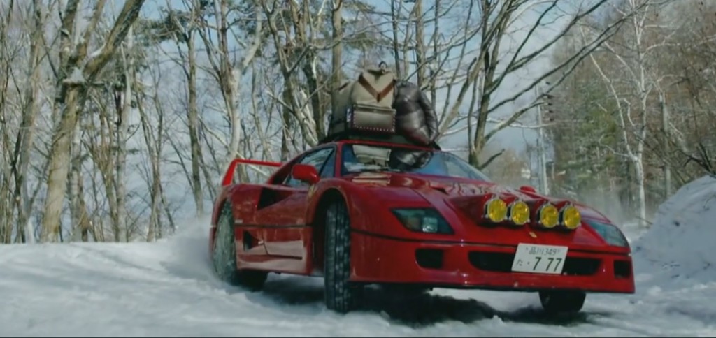 Ferrari F40 snow