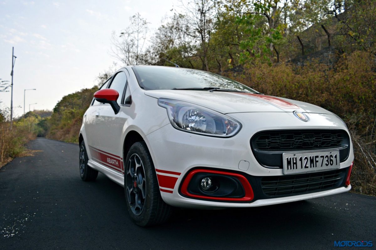 Fiat Punto Abarth Red highlights around foglamp