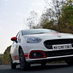 Fiat Punto Abarth Red highlights around foglamp