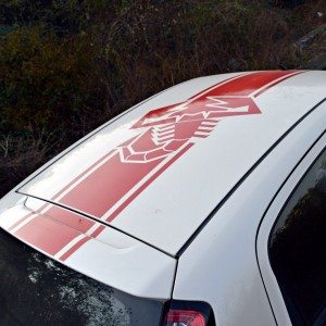 Fiat Punto Abarth Roof stickering