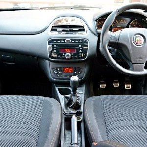 Fiat Punto Abarth cabin view