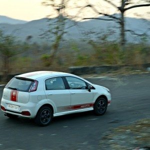 Fiat Punto Abarth in motion