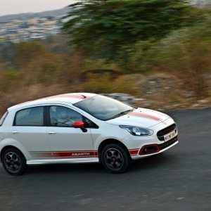 Fiat Punto Abarth in motion