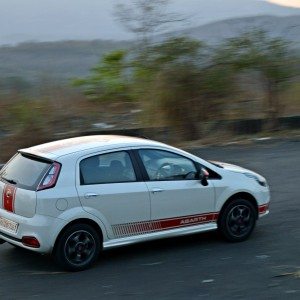 Fiat Punto Abarth in motion