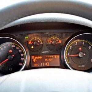 Fiat Punto Abarth instrument cluster