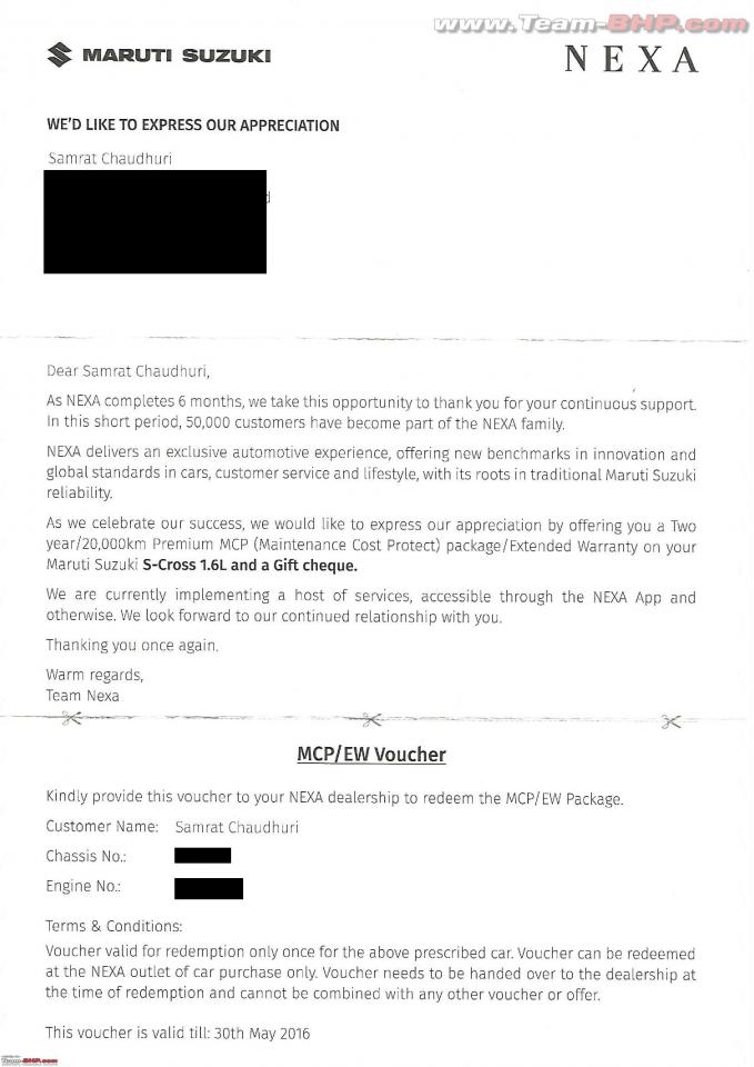 Maruti Suzuki S-Cross compensation (1)