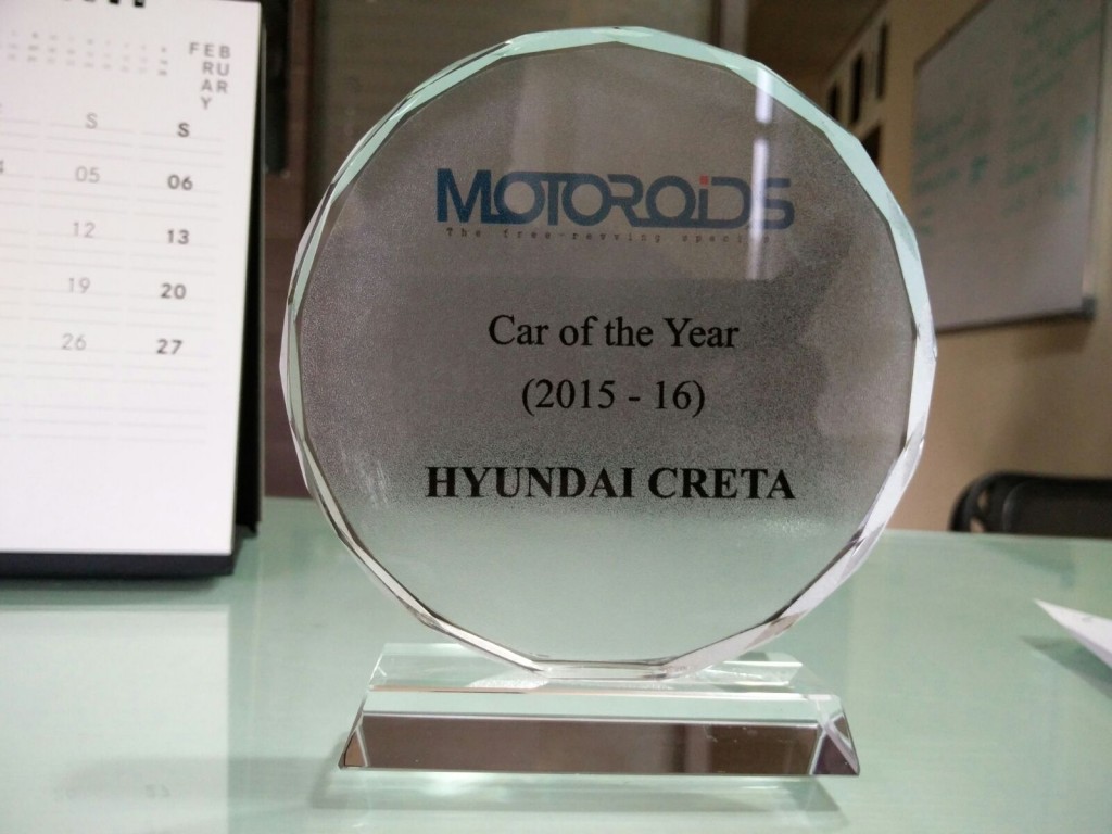 Motoroids car of the Year Hyundai Creta