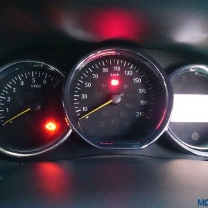 New  Renault Duster instrument cluster