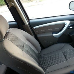 New  Renault Duster passenger seat