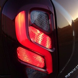 New  Renault Duster waterfall tail light pattern