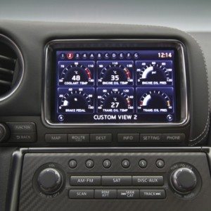 Nissan GT R centre console