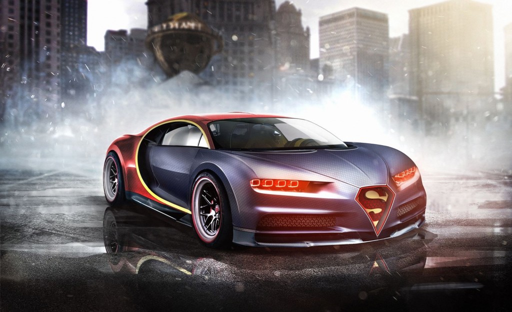 Superman Bugatti Chiron Superhero