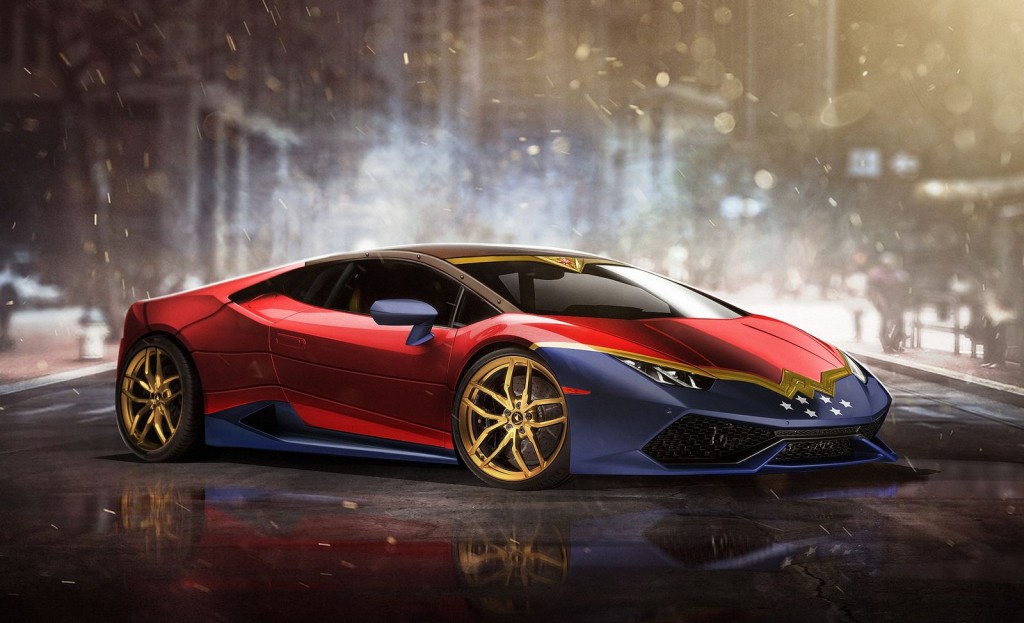 WonderWoman Lamborghini Huracan Superhero