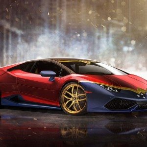 WonderWoman Lamborghini Huracan Superhero