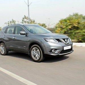 new  Nissan X Trail Hybrid India grey front