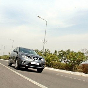 new  Nissan X Trail Hybrid India grey front