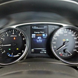 new  Nissan X Trail Hybrid India instruments