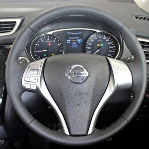 new  Nissan X Trail Hybrid India steering
