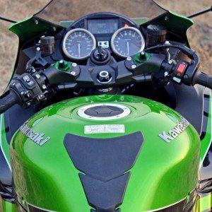 Kawasaki ZX R riders view