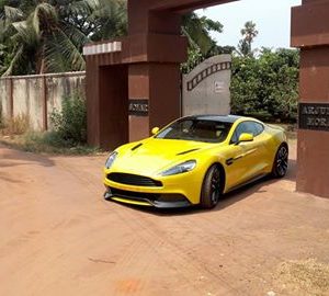 Aston Martin vanquish Sunburst Yellow