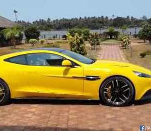 Aston Martin vanquish Sunburst Yellow
