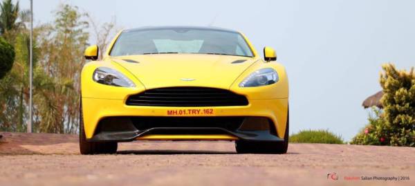 Aston Martin vanquish Sunburst Yellow