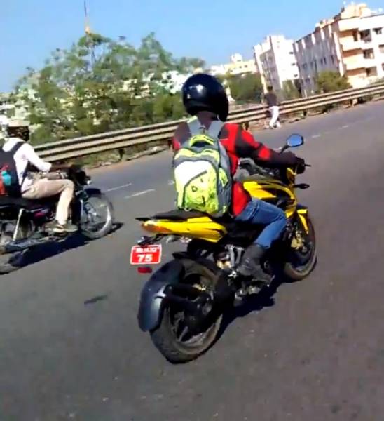 Bajaj Pulsar  NS ABS spied