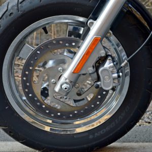 Harley Davidson  Custom Review Details Front Wheel Brake