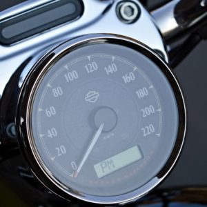 Harley Davidson  Custom Review Details Instrument Cluster