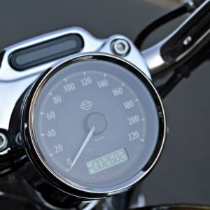 Harley Davidson  Custom Review Details Instrument Cluster